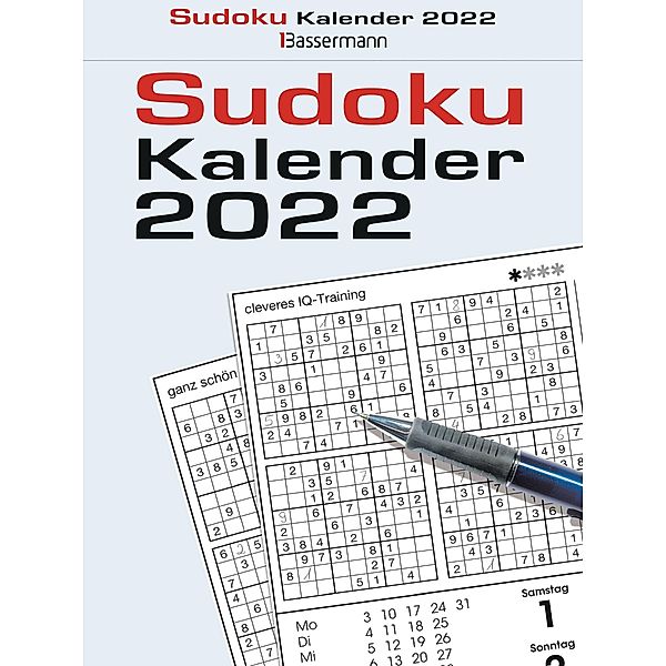 Sudokukalender 2022. Der beliebte Abreisskalender mit 800 Zahlenrätseln, Eberhard Krüger