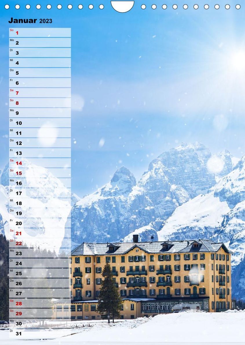 Süd-Tirol Terminplaner Wandkalender 2023 DIN A4 hoch - Kalender bestellen