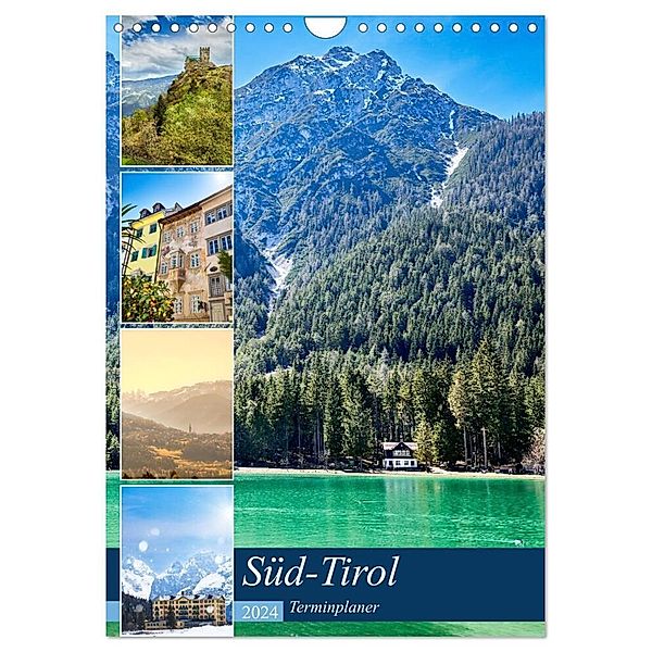 Süd-Tirol Terminplaner (Wandkalender 2024 DIN A4 hoch), CALVENDO Monatskalender, Sven Fuchs