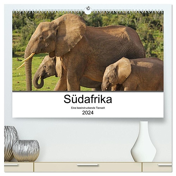 Südafrika - Eine beeindruckende Tierwelt (hochwertiger Premium Wandkalender 2024 DIN A2 quer), Kunstdruck in Hochglanz, TakeTheShot
