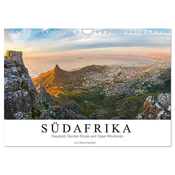 Südafrika: Kapstadt, Garden Route und Cape Winelands (Wandkalender 2025 DIN A4 quer), CALVENDO Monatskalender, Calvendo, Jens Benninghofen