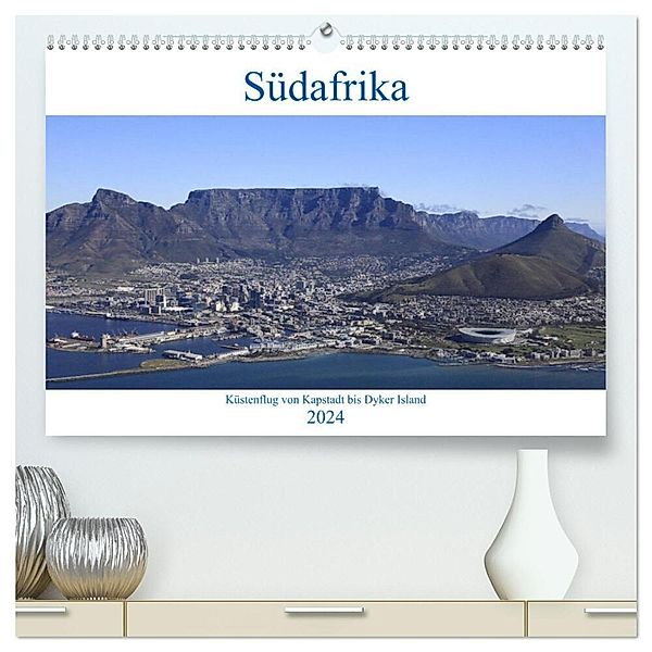 Südafrika - Küstenflug von Kapstadt bis Dyker Island (hochwertiger Premium Wandkalender 2024 DIN A2 quer), Kunstdruck in Hochglanz, Michael und Yvonne Herzog