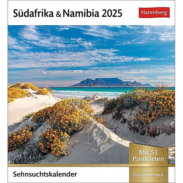 Südafrika & Namibia Sehnsuchtskalender 2025 - Wochenkalender mit 53 Postkarten