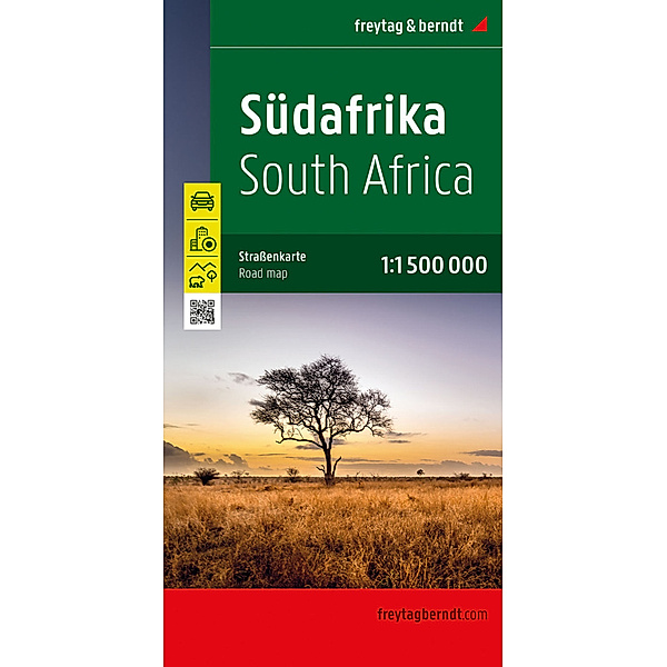 Südafrika, Strassenkarte, 1:1.500.000, freytag & berndt