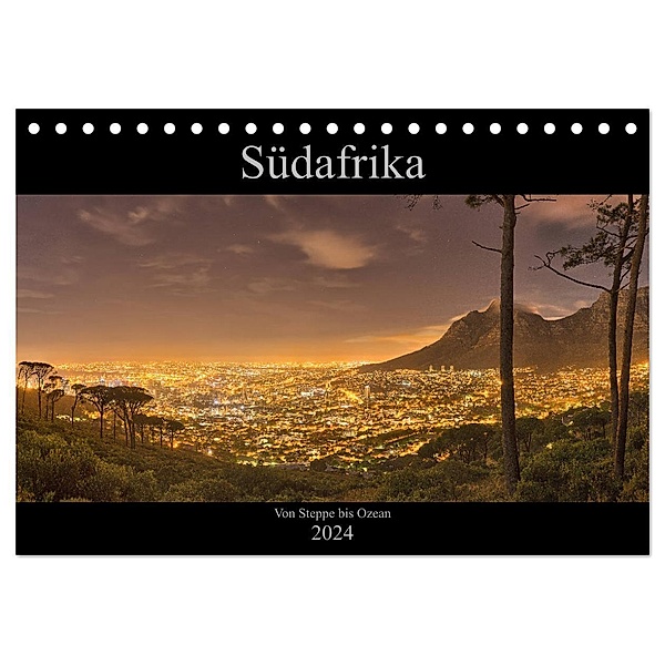 Südafrika - Von Steppe bis Ozean (Tischkalender 2024 DIN A5 quer), CALVENDO Monatskalender, Andreas Bininda