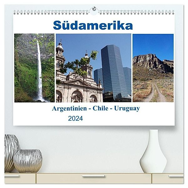 Südamerika - Argentinien, Chile, Uruguay (hochwertiger Premium Wandkalender 2024 DIN A2 quer), Kunstdruck in Hochglanz, Martin Gillner