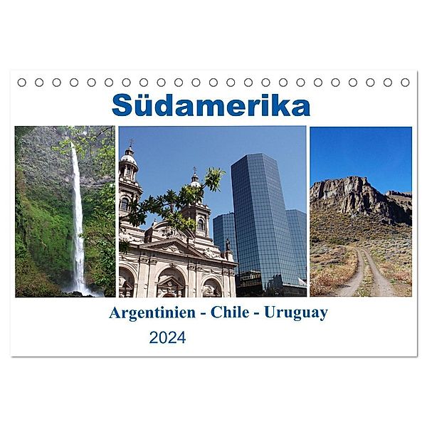 Südamerika - Argentinien, Chile, Uruguay (Tischkalender 2024 DIN A5 quer), CALVENDO Monatskalender, Martin Gillner