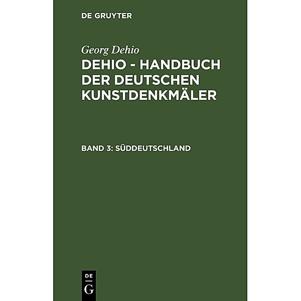 Süddeutschland, Georg Dehio