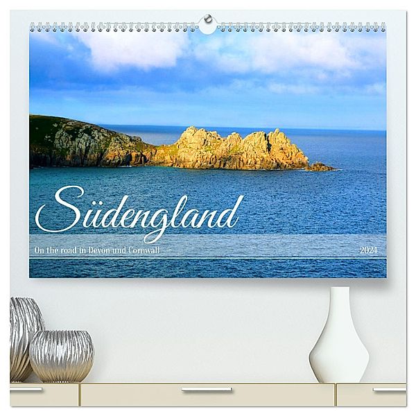 Südengland - On the road in Devon und Cornwall (hochwertiger Premium Wandkalender 2024 DIN A2 quer), Kunstdruck in Hochglanz, Andrea Heß