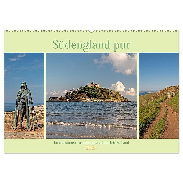 Südengland pur (Wandkalender 2024 DIN A2 quer), CALVENDO Monatskalender, Katrin Streiparth
