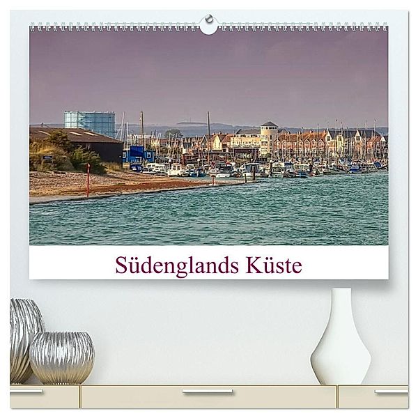 Südenglands Küste (hochwertiger Premium Wandkalender 2024 DIN A2 quer), Kunstdruck in Hochglanz, Petra Voss