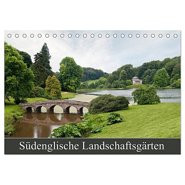 Südenglische Landschaftsgärten (Tischkalender 2024 DIN A5 quer), CALVENDO Monatskalender, Jürgen Lüftner