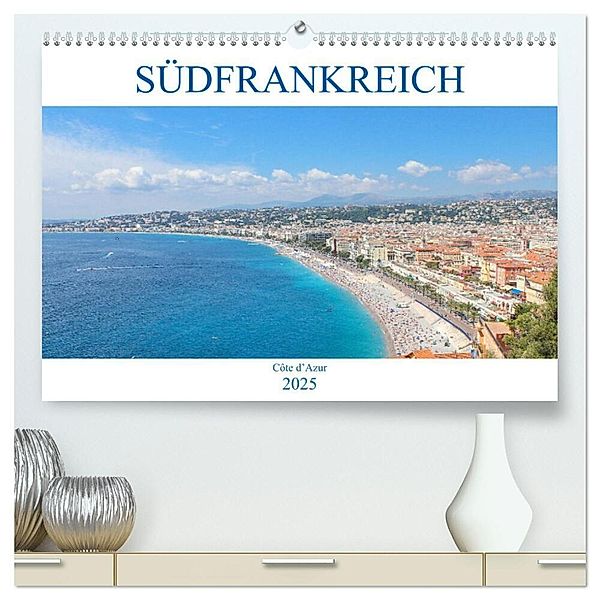 Südfrankreich - Côte d'Azur (hochwertiger Premium Wandkalender 2025 DIN A2 quer), Kunstdruck in Hochglanz, Calvendo, pixs:sell