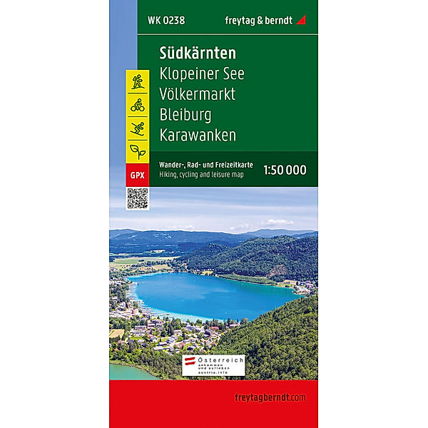 Südkärnten, Wander-, Rad- und Freizeitkarte 1:50.000, freytag & berndt, WK 0238