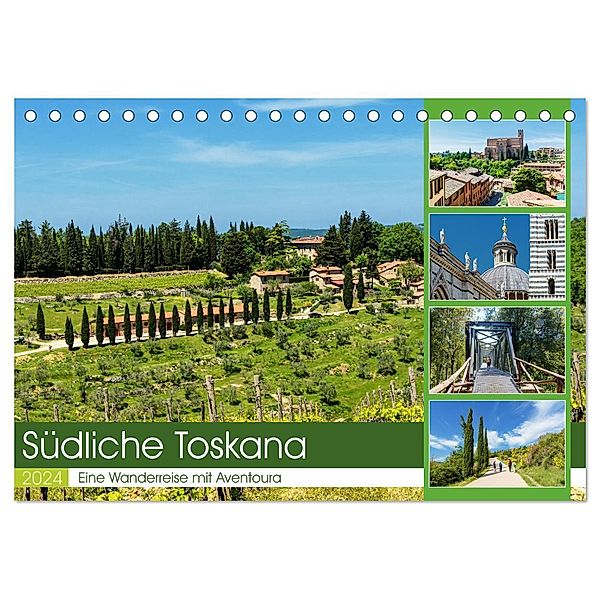 Südliche Toskana (Tischkalender 2024 DIN A5 quer), CALVENDO Monatskalender, Rosemarie Prediger