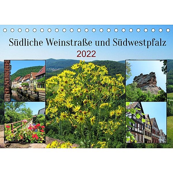 Südliche Weinstraße und Südwestpfalz (Tischkalender 2022 DIN A5 quer), Martin Gillner