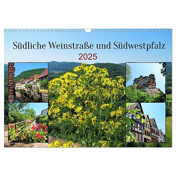 Südliche Weinstrasse und Südwestpfalz (Wandkalender 2025 DIN A3 quer), CALVENDO Monatskalender, Calvendo, Martin Gillner