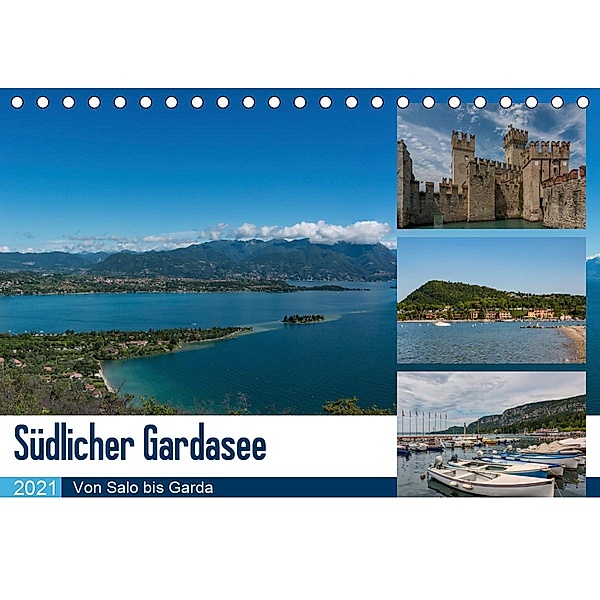 Südlicher Gardasee - Von Salo bis Garda (Tischkalender 2021 DIN A5 quer), Britta Laser