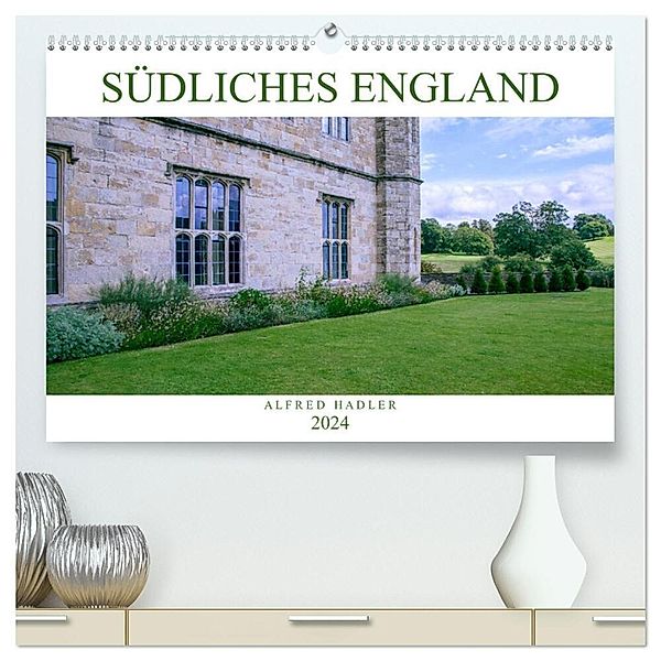 Südliches England (hochwertiger Premium Wandkalender 2024 DIN A2 quer), Kunstdruck in Hochglanz, Alfred Hadler