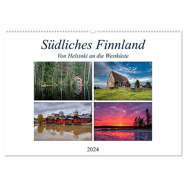 Südliches Finnland (Wandkalender 2024 DIN A2 quer), CALVENDO Monatskalender, Peter Härlein
