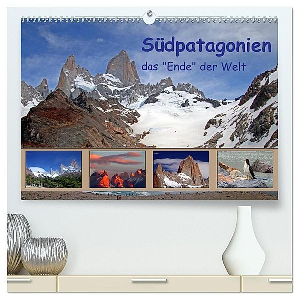 Südpatagonien - das Ende der Welt (hochwertiger Premium Wandkalender 2024 DIN A2 quer), Kunstdruck in Hochglanz, Gerhard Albicker