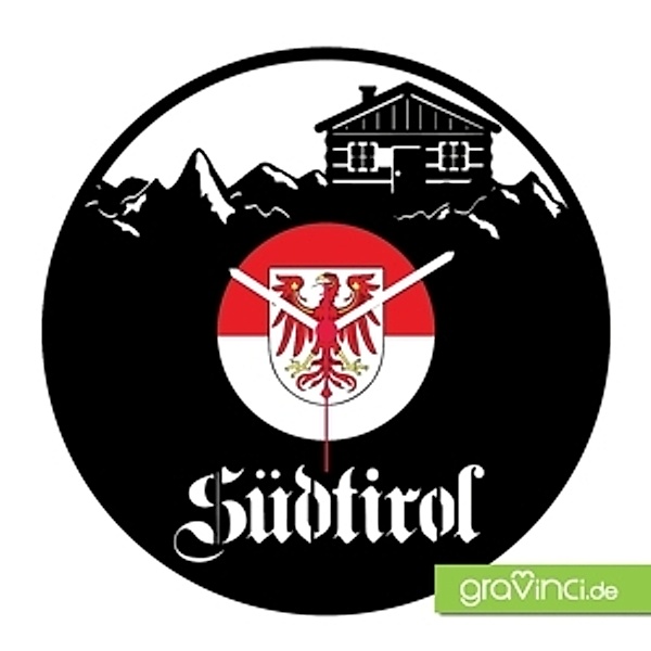 Südtirol-Internationale Skylines, Vinyl Schallplattenuhr