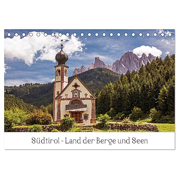 Südtirol - Land der Berge und Seen (Tischkalender 2024 DIN A5 quer), CALVENDO Monatskalender, Harry Müller