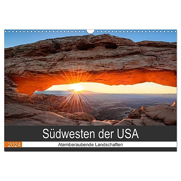 Südwesten der USA - Atemberaubende Landschaften (Wandkalender 2024 DIN A3 quer), CALVENDO Monatskalender, Torsten Hartmann
