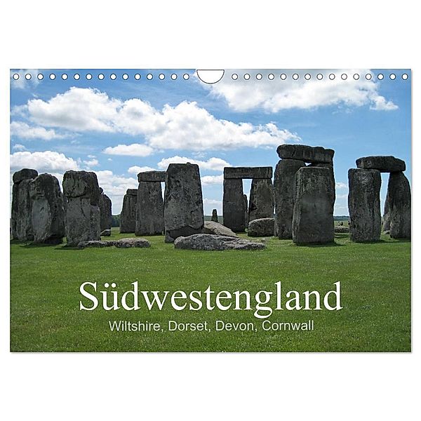 Südwestengland (Wandkalender 2024 DIN A4 quer), CALVENDO Monatskalender, Reinhard Schmidt