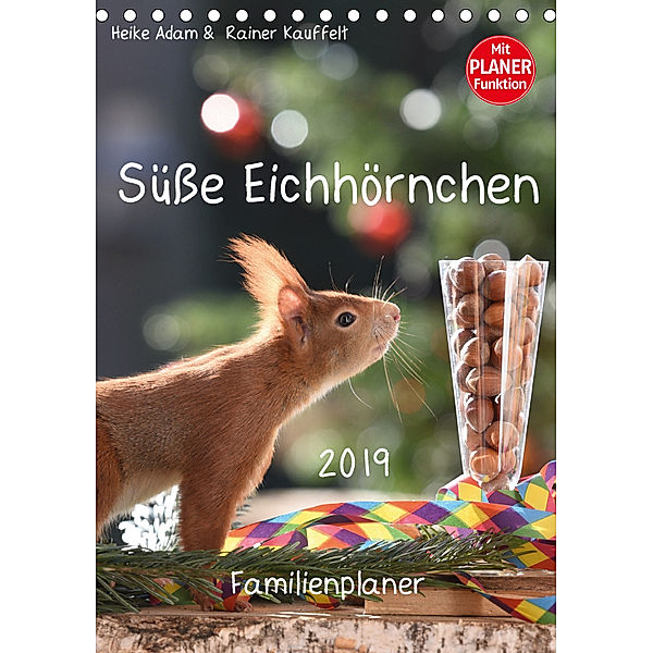 Süße Eichhörnchen (Tischkalender 2019 DIN A5 hoch), Heike Adam