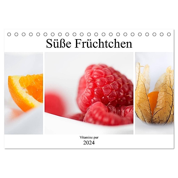 Süße Früchtchen - Vitamine pur (Tischkalender 2024 DIN A5 quer), CALVENDO Monatskalender, Marion Krätschmer