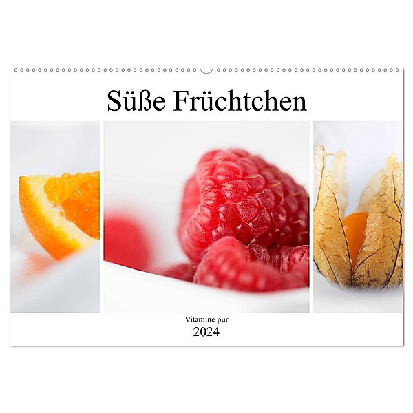 Süße Früchtchen - Vitamine pur (Wandkalender 2024 DIN A2 quer), CALVENDO Monatskalender, Marion Krätschmer