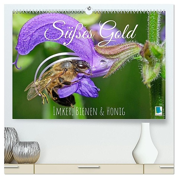 Süßes Gold: Imker, Bienen & Honig (hochwertiger Premium Wandkalender 2024 DIN A2 quer), Kunstdruck in Hochglanz, Calvendo