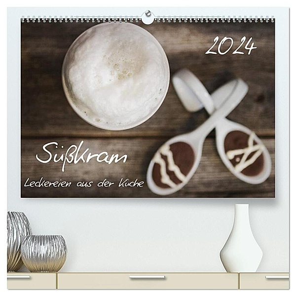 Süßkram - Leckereien aus der Küche (hochwertiger Premium Wandkalender 2024 DIN A2 quer), Kunstdruck in Hochglanz, PapadoXX-Fotografie