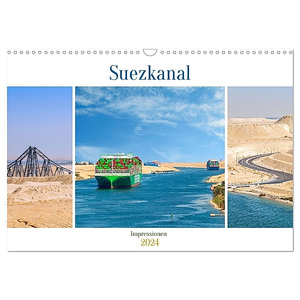 Suezkanal - Impressionen (Wandkalender 2024 DIN A3 quer), CALVENDO Monatskalender, Nina Schwarze