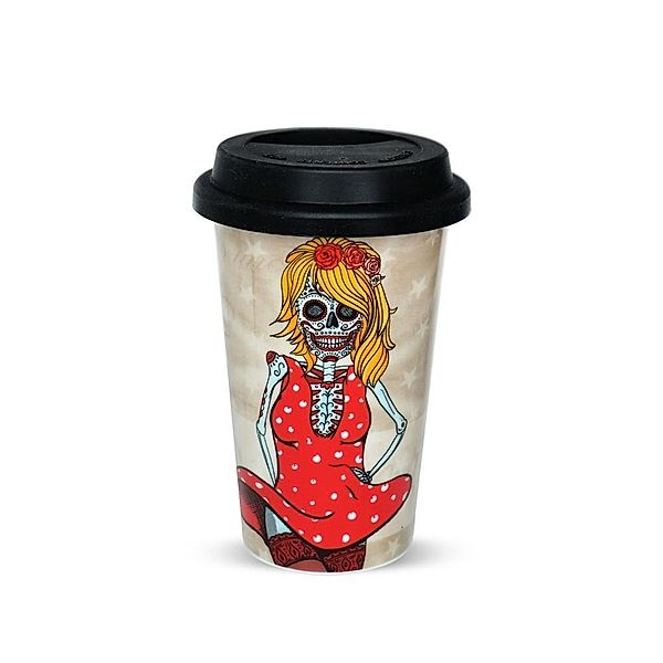 Sugar Skulls Becher to go I am a woman. What's your Superpo