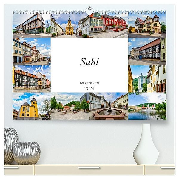 Suhl Impressionen (hochwertiger Premium Wandkalender 2024 DIN A2 quer), Kunstdruck in Hochglanz, Dirk Meutzner