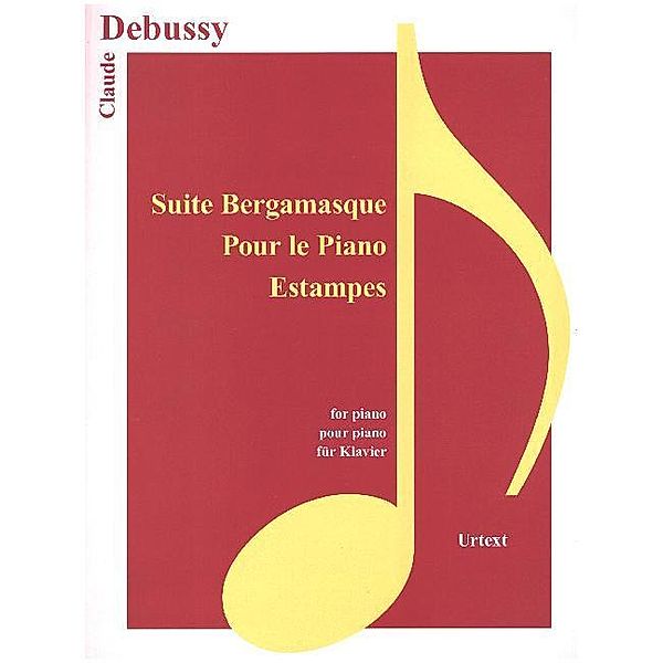 Suite Bergamasque, Pour le piano, Estampes, für Klavier, Claude Debussy