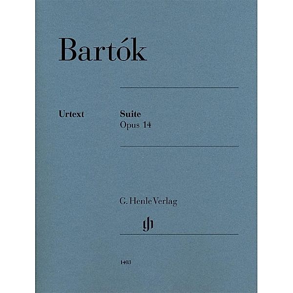 Suite op. 14, Klavier zu zwei Händen, Béla Bartók - Suite op. 14