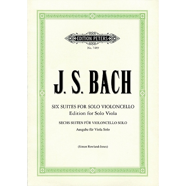 Suiten für Violoncello solo BWV 1007-1012 -Übertragung für Viola solo-, Johann Sebastian Bach