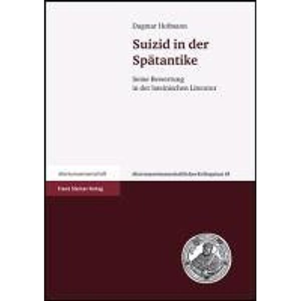 Suizid in der Spätantike, Dagmar Hofmann