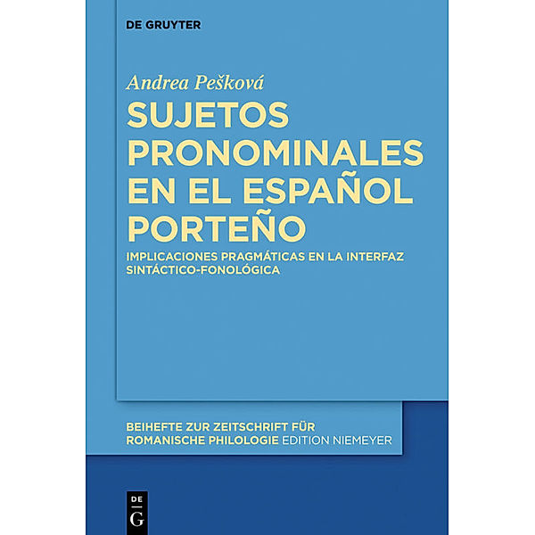 Sujetos pronominales en el español porteño, Andrea Peskova