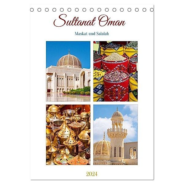 Sultanat Oman - Maskat und Salalah (Tischkalender 2024 DIN A5 hoch), CALVENDO Monatskalender, Nina Schwarze