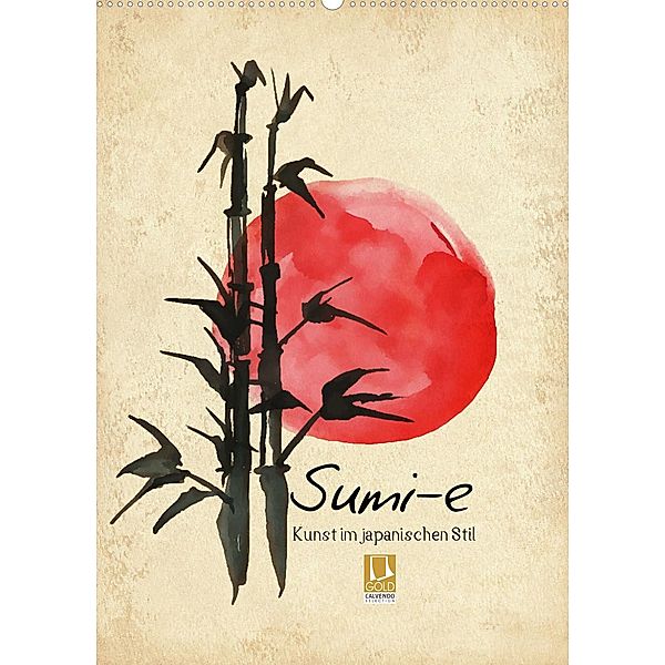 Sumi-e Kunst im japanischen Stil (Wandkalender 2023 DIN A2 hoch), Lucia