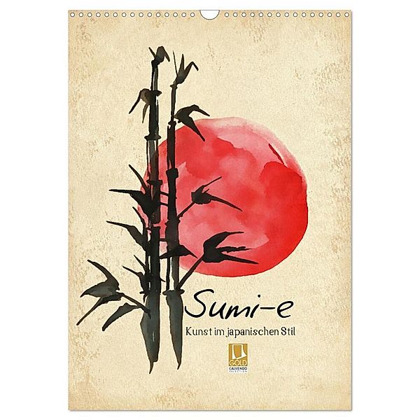 Sumi-e Kunst im japanischen Stil (Wandkalender 2024 DIN A3 hoch), CALVENDO Monatskalender, Lucia