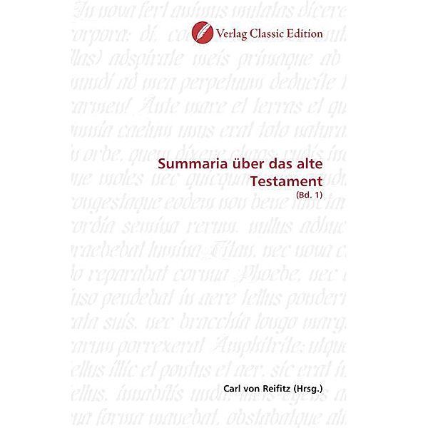 Summaria über das alte Testament