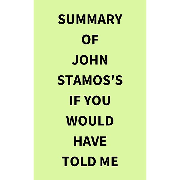 Summary of John Stamos's If You Would Have Told Me, IRB Media