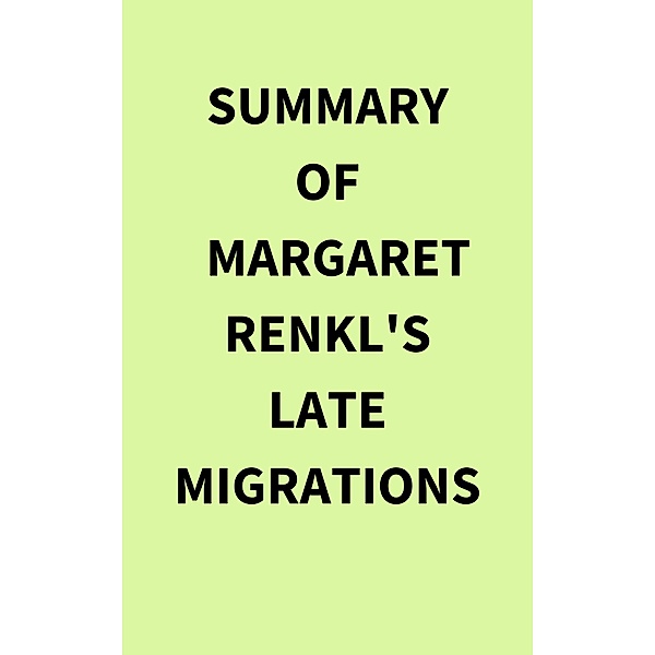 Summary of Margaret  Renkl's Late Migrations, IRB Media