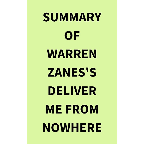 Summary of Warren Zanes's Deliver Me from Nowhere, IRB Media