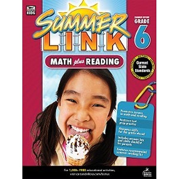 Summer Link: Math Plus Reading Workbook